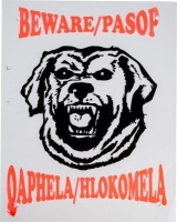 Complete Sign - Beware Rottweiler Photo