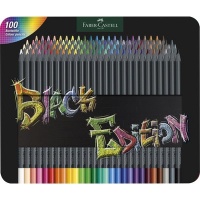 Faber Castell Faber-Castell Black Edition Colour Pencils - In Tin Photo