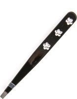 Kellermann 3 Swords Tweezer INOX Steel Black Clear Bead Flowers FU 34241 Photo
