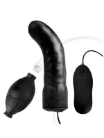 Lux Fetish Inflatabale Vibrating Curved Dildo Photo