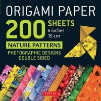Tuttle Publishing Origami Paper 200 Sheets Nature Patterns 6" - Photographic Designs from Nature Photo
