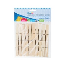 Washing Pegs Home Accessories Bamboo 20 Piece 4 Pack Photo