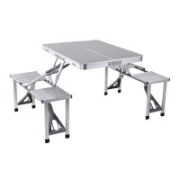Eco Aluminium Folding Picnic Table and Chairs Photo