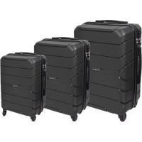 Marco Quest 3 piece Polypropylene Luggage Set - Ultra light & highly durable Photo