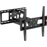 Brateck BRK-LPA13-444 Dual-Arm Articulating Wall Mount for Curved & Flat Panel TVs - Up to 45kg Photo