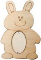 Dala Crafters Wooden Photo Frame Bunny Photo