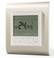 LifeSmart Smart Underfloor Thermostat Base and Panel White/Gold Photo