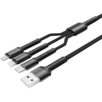 LDNIO 3-IN-1 Fast Charging Cable For Type-C Micro-USB & Lightning Photo