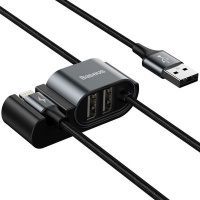 Baseus 3A Special Data Backseat USB-A to Lightning 2xUSB Cable Photo