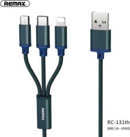Remax RC-131TH USB cable 1.15 m A C/Micro-USB B/Lightning Blue USB/Micro-USB B/Lightning 1.15m PVC Photo