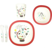 First for Earth Bamboo Fibre Kid's Meal Set - The World Photo
