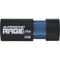 Patriot Memory Supersonic Rage Lite USB flash drive 64GB Type-A 3.2 Gen 1 (3.1 Black Blue 11 g Photo