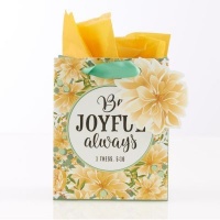 Christian Art Gifts Inc Be Joyful Always Gift Bag Photo