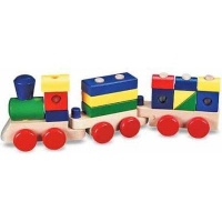 Melissa Doug Melissa & Doug Classic Toys - Stacking Wooden Train Photo