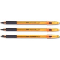 BIC Orange Grip Fine Ballpoint Pen with Rubber Grip Photo
