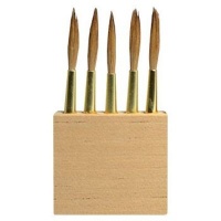 Handover Sable Pencil Overgrainer Brush Heads in Wood Block Photo