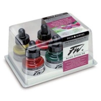 Daler Rowney FW Artists' Ink - 29.5ml - Set Of 6 Primary Colours Photo