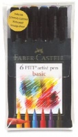 Faber Castell Pitt Artists Brush Pen - Set of 6 - Basic Photo