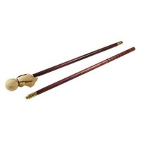 Handover 2 Piece Wooden Mahl Stick - with Ball and Leather Photo