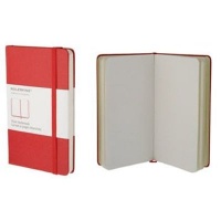 Moleskine Plain Notebook - 9x14cm - Hard Cover - 192 pages - Red Photo