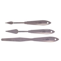 RGM Solid Stainless Steel Palette Knife - Set of 3 Photo