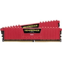 Corsair CMK8GX4M2A2666C16R Vengeance DDR4 LPX Desktop Memory Kit with Red Low-Profile Heatsink Photo