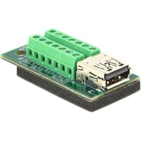 DeLOCK 65562 cable interface/gender adapter USB 3.0 / 3.1 PD A Black Green Silver Adapter female > Terminal Block 14 pin Photo