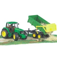 Bruder John Deere 5115M with Tipping Trailer Photo