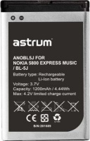 Astrum ANOBL5J Replacement Battery for Nokia 5800 Express Photo