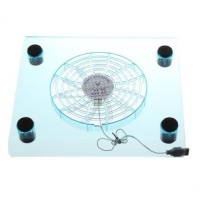 ROKY Cool Transparent USB2.0 Notebook Pad with LED Fan Cooler Cooling Photo