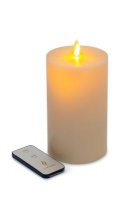 Luminara LED wax pillar candle flat top Photo