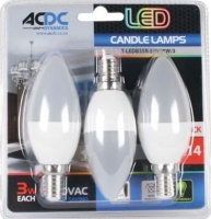 ACDC Cool White Led Candle Lamp Photo