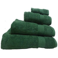 Bunty Elegant 380 Zero Twist 4-Piece Towel Set 380GSM - Forest Green Photo