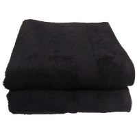 Bunty 's Plush 450 Hand Towel 050x090cms 450GSM - Jet black Home Theatre System Photo