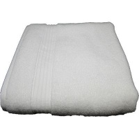 Bunty 's Luxurious 570GSM Zero Twist Bath Towel 70x130cms White Photo
