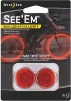 Nite Ize Seeem Mini Led Spoke Lights 2 Pack Red Photo