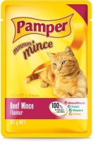 Pamper Mmmm Mince - Beef Mince Flavour Cat Food Pouch Photo
