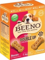 Beeno Crunchy Double Up Dog Biscuits - Duo Bacon & Cheese Flavours Photo
