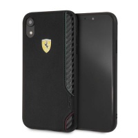 Ferrari - Pu Rubber Soft Touch iPhone XR Black Photo
