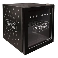 Stingray 46L Coca-Cola Counter-Top Glass Door Beverage Cooler - Black Photo