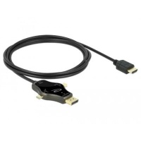 DeLOCK 85974 video cable adapter 1.75 m HDMI Anthracite Photo