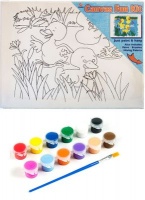 Smart Crafts Ducklings Canvas Art Set Photo