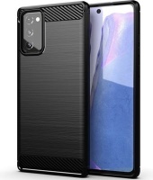 CellTime Galaxy Note 20 Shockproof Carbon Fiber Design Cover - Black Photo