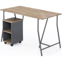 Fine Living Payton Desk with Moveable 2 Shelf Storage Cabinet Photo
