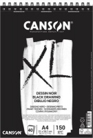 Canson A4 XL Dessin Noir Drawing Spiral Pad - 150gsm Photo