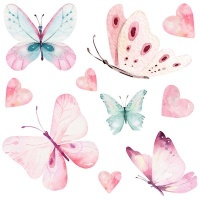 Stickit Designs Butterflies and Hearts Wall Stickers Photo