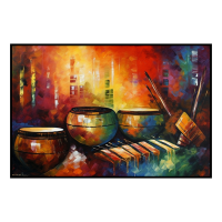 Fancy Artwork Canvas Wall Art :Melodic Harmony By Chromatic Expressions Captivating - Photo