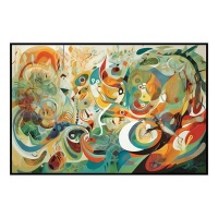 Fancy Artwork Canvas Wall Art :Abstract Depictions Natural Elements - Photo