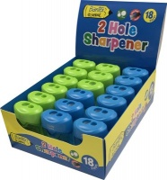 Bantex @School 2 Hole Sharpener - 2 Mixed Colours Photo