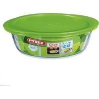 Pyrex Cook & Store Round Dish with Plastic Lid Photo